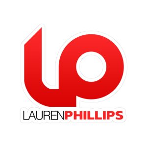 Lauren Phillips LP Logo Sticker