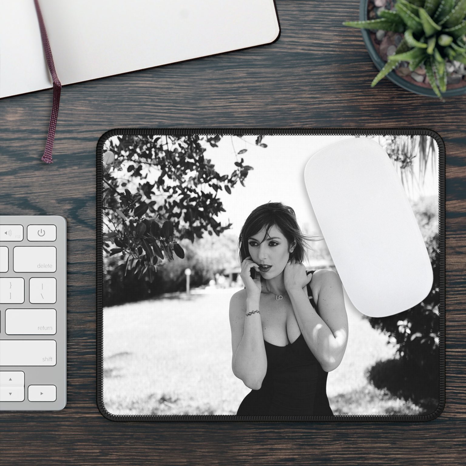 Lauren Phillips Noir Gaming Mouse Pad - Image 3