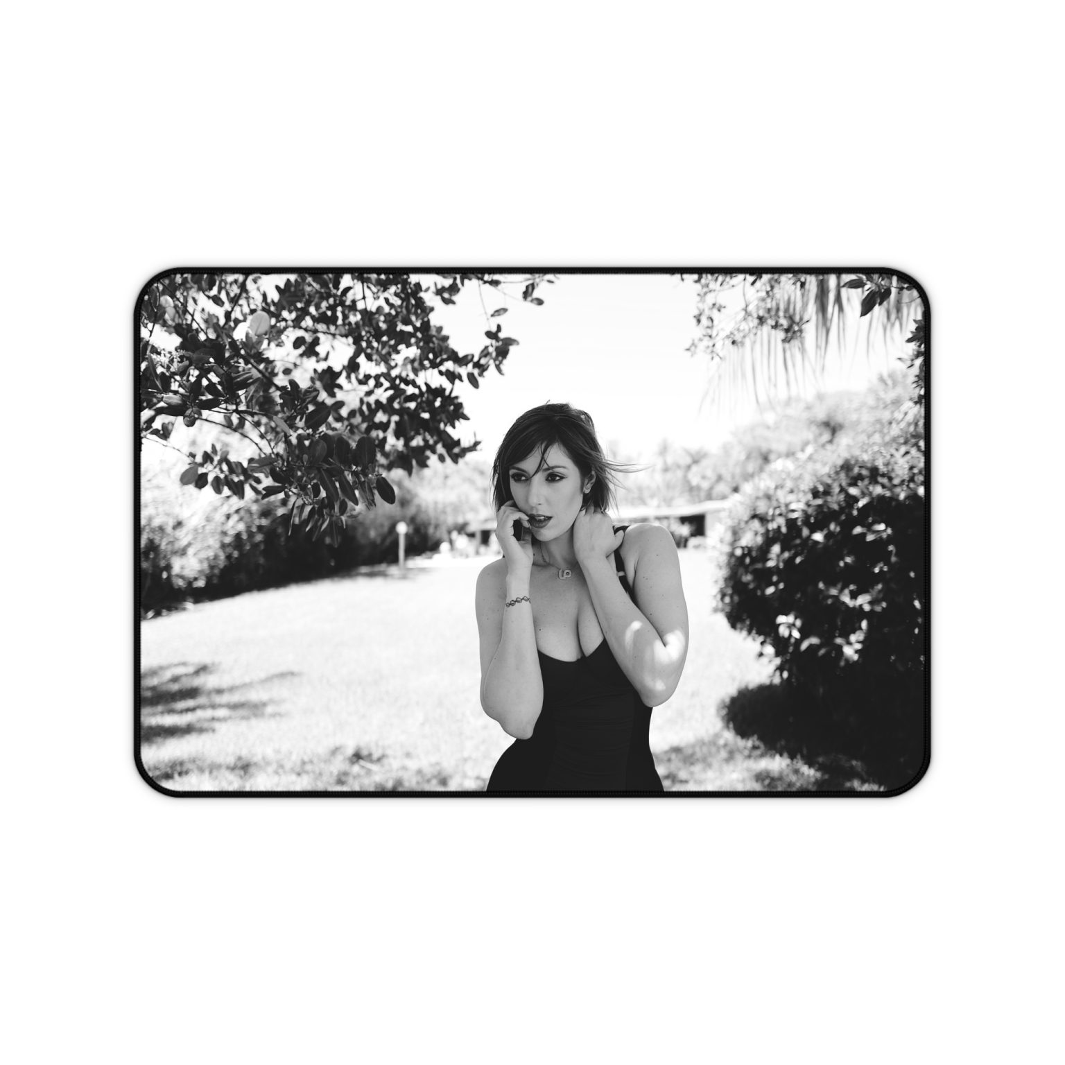 Lauren Phillips Noir Desk Mat