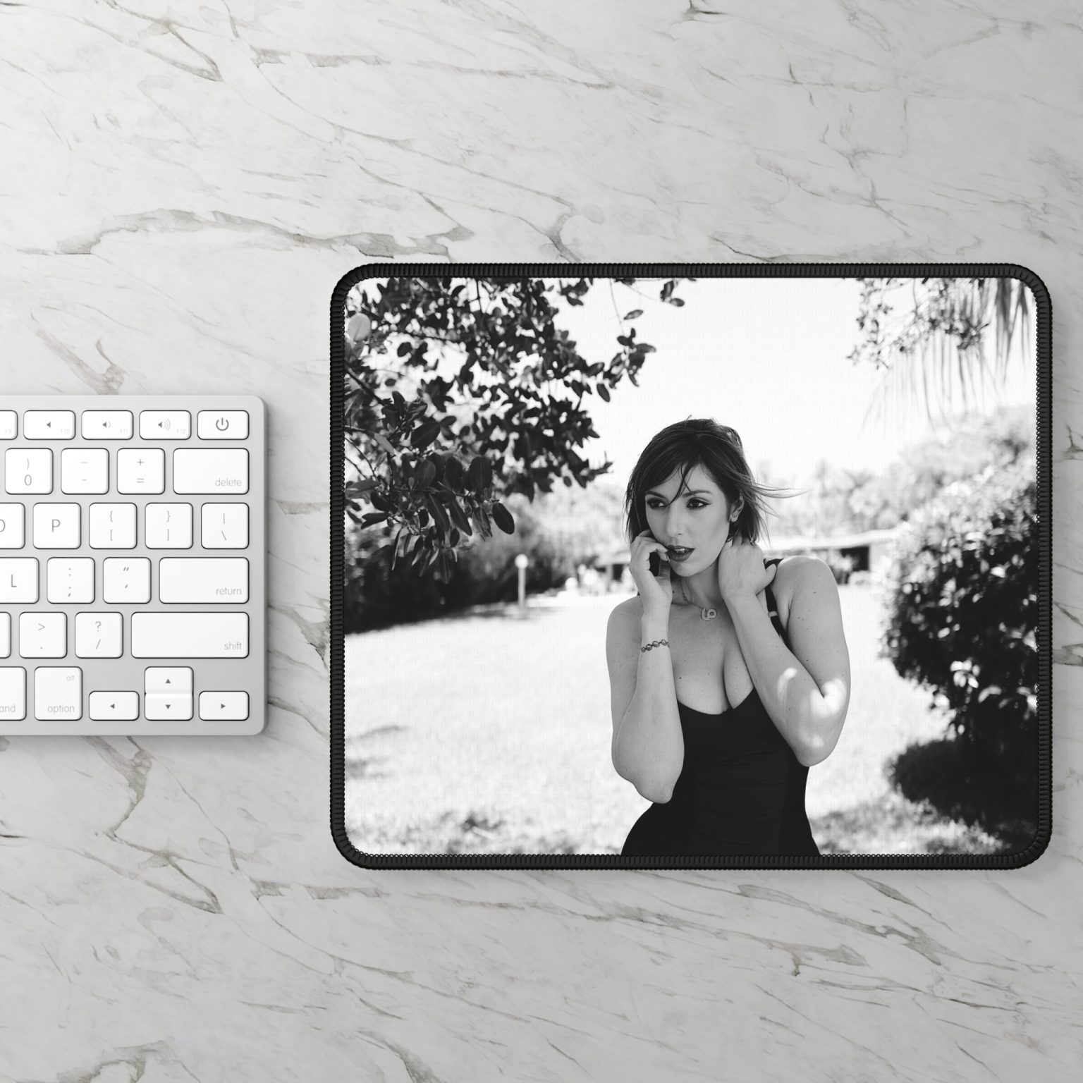 Lauren Phillips Noir Gaming Mouse Pad - Image 2